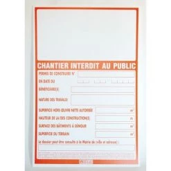 CHANTIER INTERDIT AU PUBLIC 80 X 120 MONDELIN - 802260--