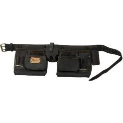 POCHE DOUBLE EN CUIR TANNE AVEC CEINTURE MONDELIN - 805200--