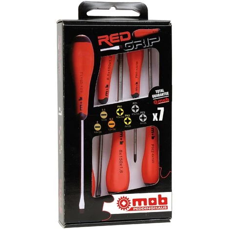 MONDELIN - Jeu De 7 Tournevis FENTE + PHILLIPS + POZIDRIV - Réf: 9129100101 3 MONDELIN - Jeu De 7 Tournevis FENTE + PHILLIPS + POZIDRIV - Réf: 9129100101