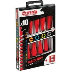 MONDELIN - Jeu De 10 Tournevis + Magnétiseur Démagnétiseur - Réf: 9129000801