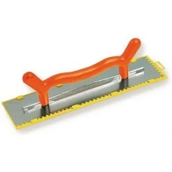 MONDELIN - Platoir Deux Mains Denté 50x12 Cm Lame Inox 0,6mm | 8 X 8 X 8