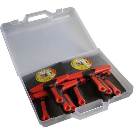 MONDELIN - Mallette De 8 Couteaux à Enduire Manche Bi-matière 3 MONDELIN - Mallette De 8 Couteaux à Enduire Manche Bi-matière