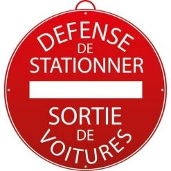 MONDELIN - Panneau Défense De Stationner Sortie De Voitures