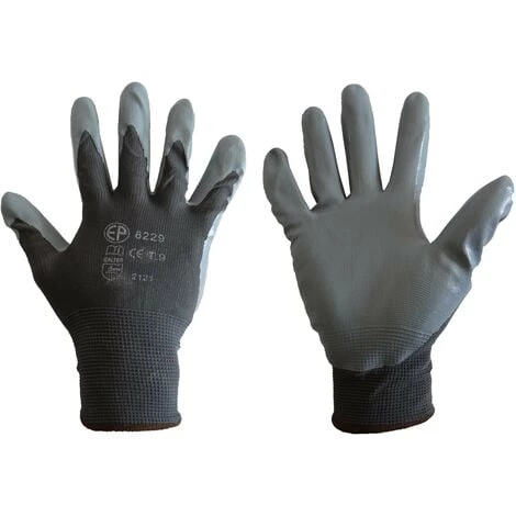 MONDELIN - Sachet De 10 Paires De Gants Polyamide Enduction Nitrile 3 MONDELIN - Sachet De 10 Paires De Gants Polyamide Enduction Nitrile