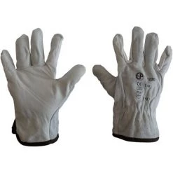 MONDELIN - Gants Fleur Et Croûte De Bovin Taille 10