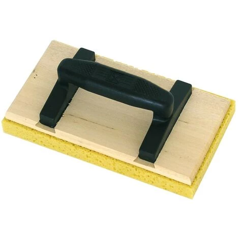 MONDELIN - Taloche Bois, Semelle Mousse, Rectangulaire, Poignée Ovale | 14 X 25 3 MONDELIN - Taloche Bois, Semelle Mousse, Rectangulaire, Poignée Ovale | 14 X 25